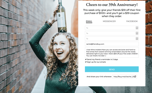 Wine Insiders Wins Referrals with Limited Time Offers and an Elite Program