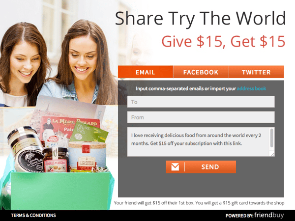 Try The World Referral Incentive Program
