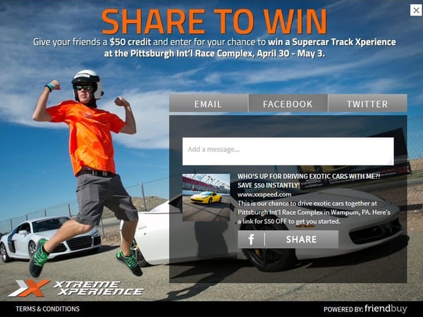 Xtreme Xperience referral contest