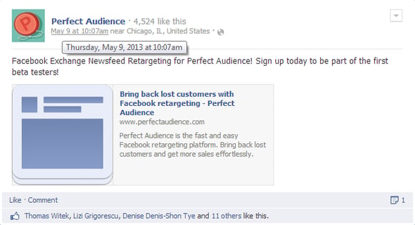 Perfect Audience Facebook