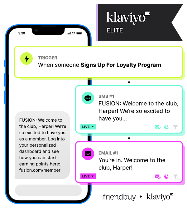 friendbuy and klaviyo integration