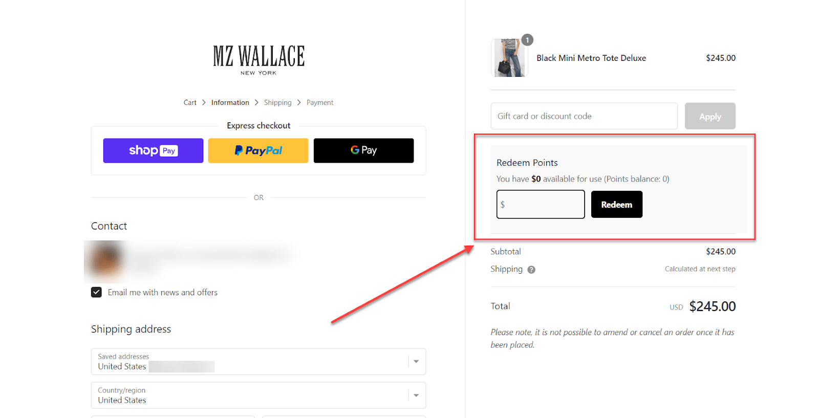 mz wallace loyalty checkout page (1)