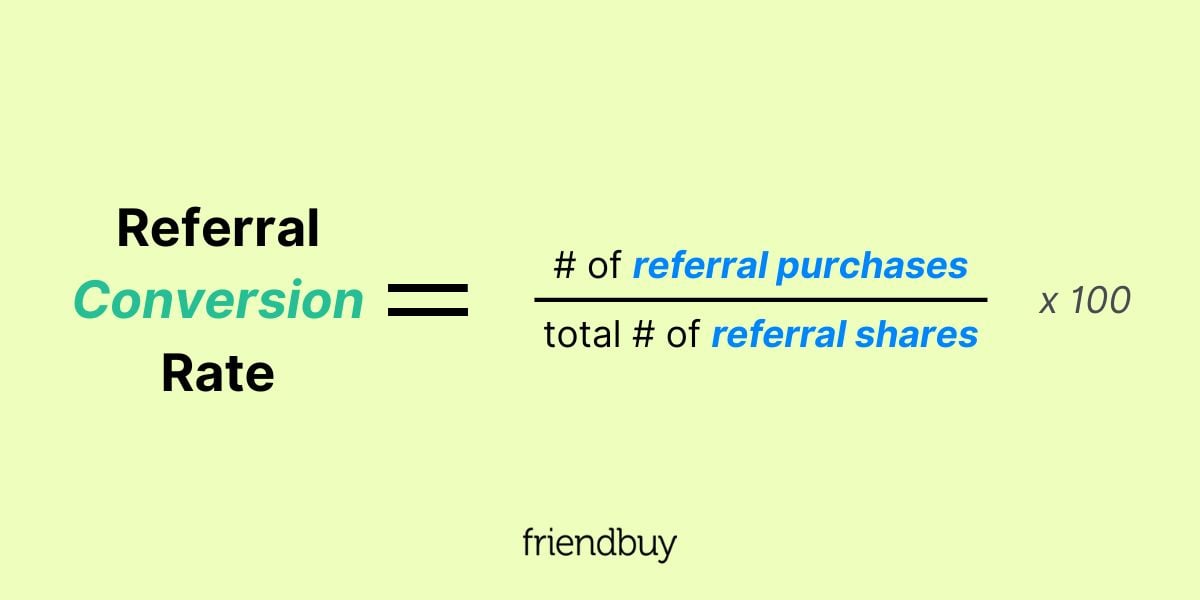 referral conversion rate