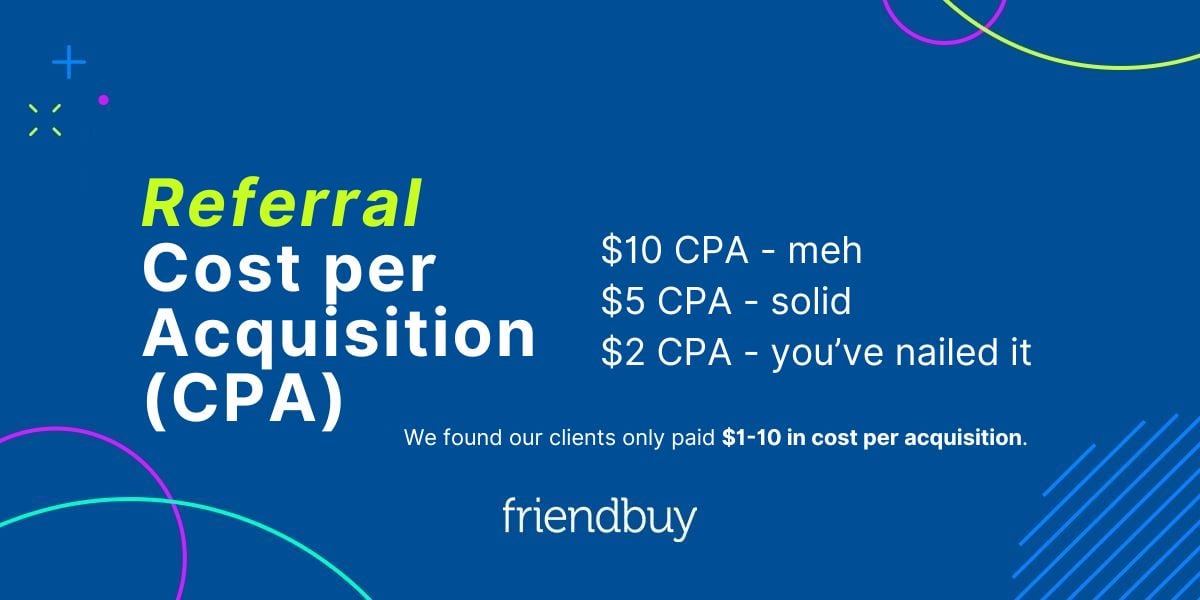 referral cost per acquisition